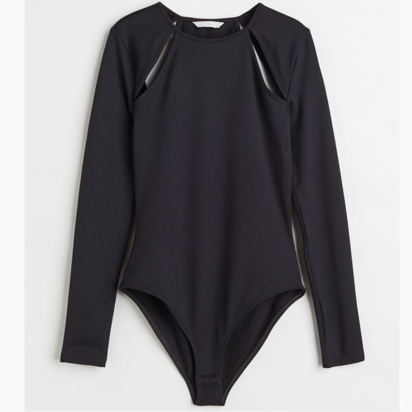 H&M Tops Cutout Bodysuit Poshmark